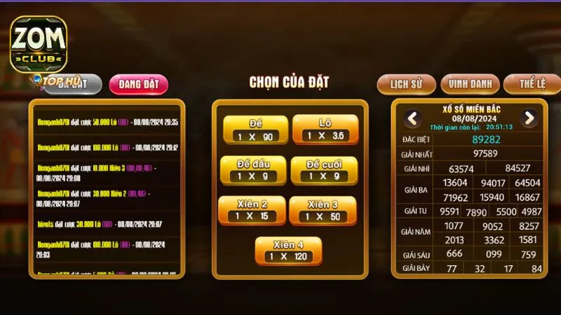 Những điểm vượt trội của xổ số Zomclub